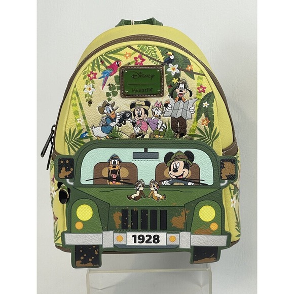 Loungefly Handbags - Loungefly Disney Mickey & Friends Jungle Mini Backpack Glow In The Dark Bag NEW!